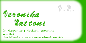 veronika mattoni business card